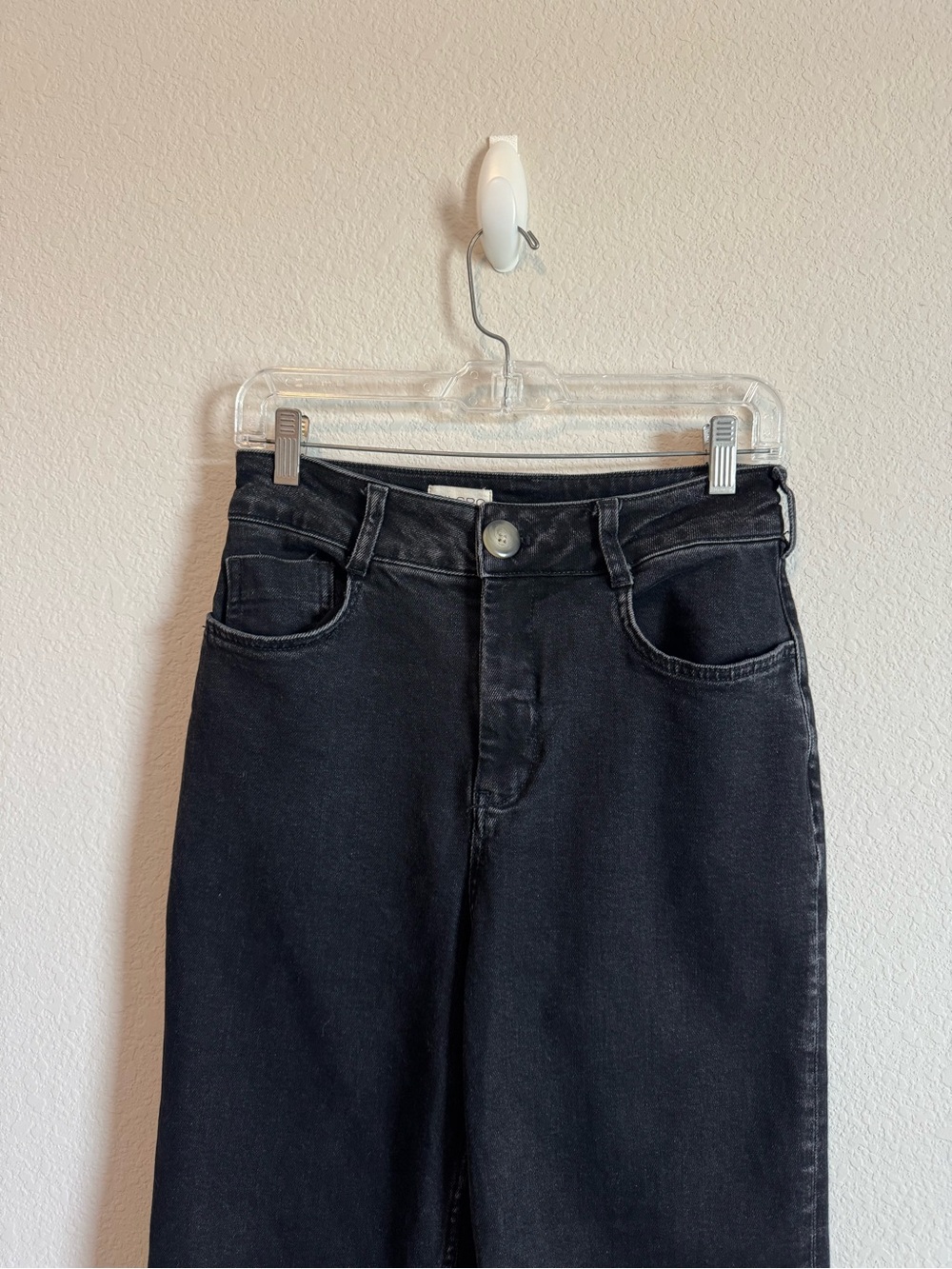Anthropologie Pilcro The Skipper Black Wash Wide Leg Jeans Size 27 - Picture 3 of 8